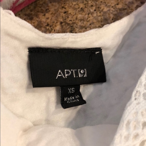 APT.9 White Lined Lace Dress - Great Swim Cover Up - Picture 3 of 15